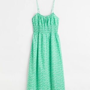 H&M Smocked Cotton Sleeveless Maxi Dress – Size S